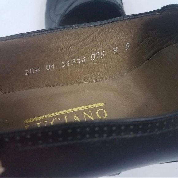 LUCIANO MIAMI Leather Dress Cowboy Western Shoes 8 - Picture 8 of 8